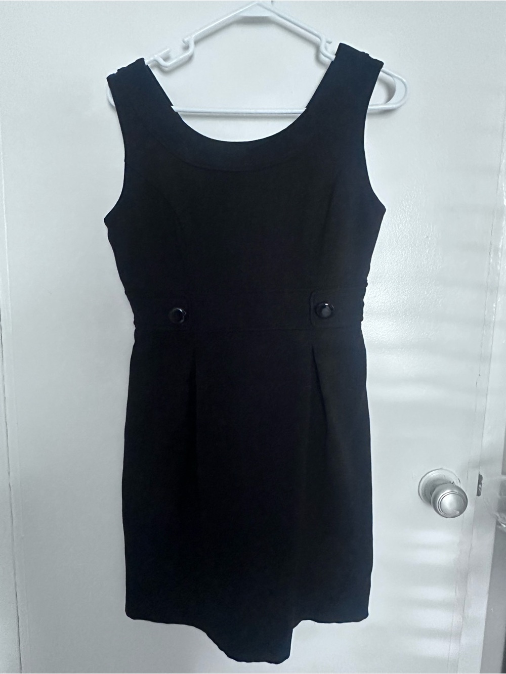 White House Black Market Black Sleeveless Sheath Dress